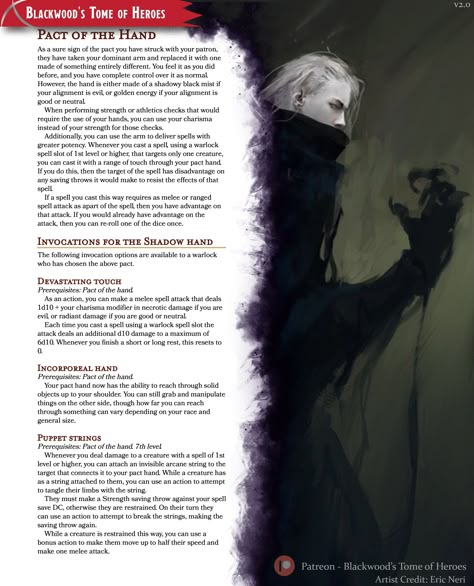 Warlock Dnd, D D Classes, Dnd Races, Dnd Classes, Dungeons And Dragons 5e, Dungeons And Dragons Classes, Dnd Dragons, Dnd 5e Homebrew, Dnd Monsters