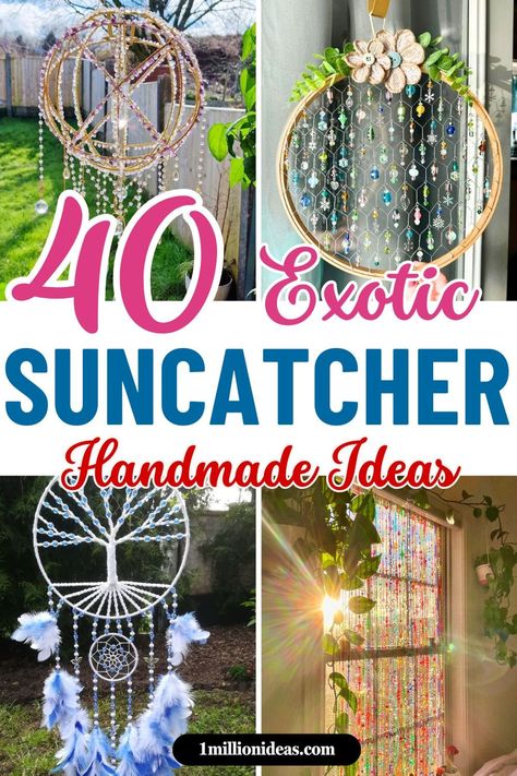 40 Exotic Handmade DIY Suncatcher Ideas to Light Up Your Space Strung Beads Crafts, Window Suncatchers Diy, Beaded Windchimes Diy, Easy Diy Suncatchers, Suncatcher Ideas Diy, Diy Crystal Decor, Diy Suncatchers For Adults, Diy Bead Suncatcher, Beaded Sun Catchers Diy