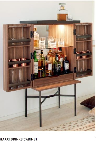 Home Bar Cabinet, Modern Home Bar, Bar In Casa, Home Bar Ideas, Bar Cabinets, Home Bar Designs, Mini Bars, Home Bar Furniture, Dekorasi Kamar Tidur