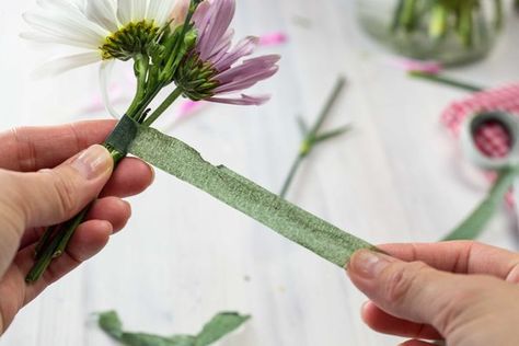 How to Use Floral Tape (with Pictures) | eHow Floral Picks, Floral Tape, Easy Craft Projects, Tape Crafts, Floral Wire, Floral Wraps, Crafts Projects, Flower Making, Interior Design Trends