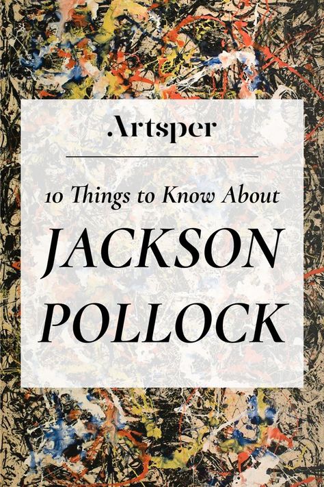 Famous Modern Artists, Art Facts, Jackson Pollock Art, Pollock Art, Pollock Paintings, Abstract Expressionist Art, Expressionist Artists, History Of Art, Art Theory