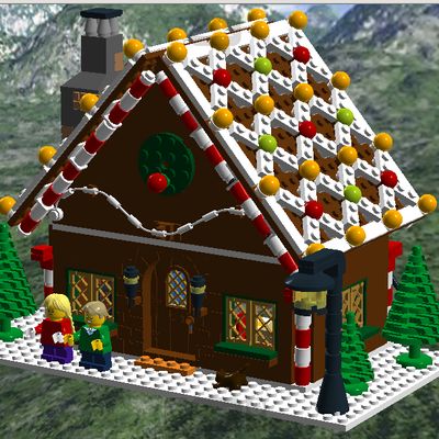 LEGO IDEAS - Product Ideas - LEGO Gingerbread House Christmas Lego Ideas, Christmas Legos, Gingerbread House Diy, Lego Gingerbread House, Lego Christmas Ornaments, Lego Ornaments, Lego Christmas Village, Lego Play, Lego Winter Village