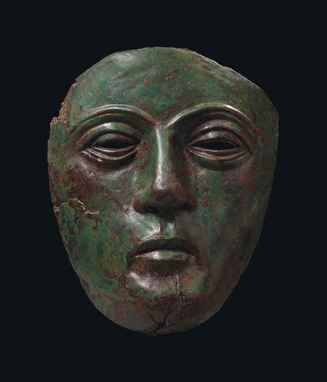 A ROMAN BRONZE AND IRON CAVALR Roman Mask, Bronze Mask, Roman Cavalry, Iron Mask, Roman Helmet, Witches Altar, Roman Sculpture, Roman History, Roman Art