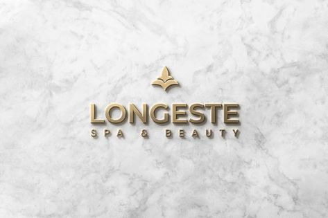 Logo mockup front 3d gold on marble | Free Psd #Freepik #freepsd #logo #mockup #3d #sign Golden Logo Design, Marble Logo, Initials Logo Letters, Free Logo Psd, Mockup Logo, Logo Design Mockup, Logo Mockups Psd, Free Logo Mockup, 50% Logo