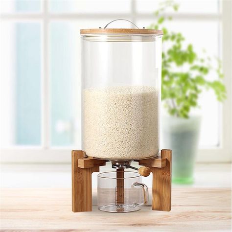 Rice Dispenser, Flour Container, Rice Container, Pet Food Container, Cereal Storage, Cereal Containers, Cereal Dispenser, Dry Food Storage, Airtight Storage