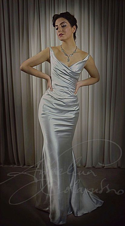 Angelina Colarusso Couture | Vintage Hollywood Glamour Wedding Dresses Vintage Hollywood Dresses, Angelina Colarusso, Old Hollywood Prom, Hollywood Glam Dress, Wedding Dresses For Older Brides, Dresses For Older Brides, Hollywood Glamour Dress, Brides Wedding Dresses, Old Hollywood Dress