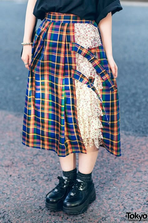 Tartan skirt outfit