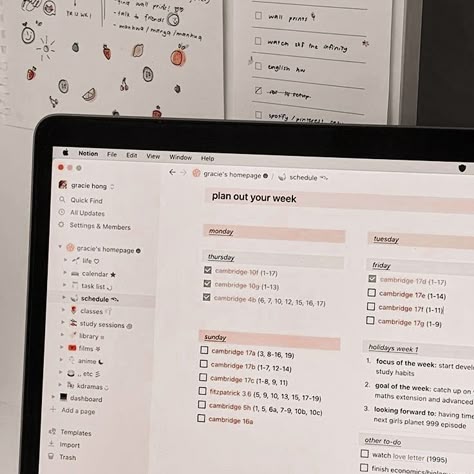 Organized Person Aesthetic, Corporate Girl, Cozy Study, Notion Inspo, Notion Ideas, Life Planner Organization, Notion Dashboard, Notion Templates, Digital Organization