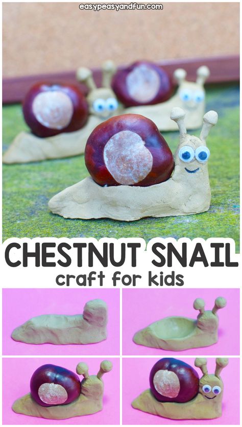 Chestnut Ideas Kids, Chestnut Kids Craft, Chestnut Activities For Kids, Chestnut Diy Kids, Chesnutt Craft, Conker Crafts For Kids, Fall Diy Kids Craft Ideas, Chestnut Crafts For Kids, Autumn Decorating Diy