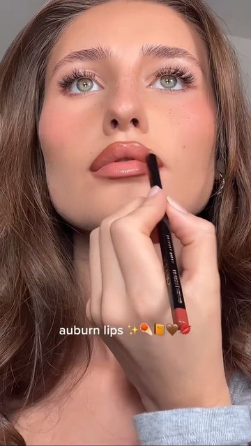 Maybelline Lifter Gloss Amber, Deep Red Lip Combo, Maybelline Lifter Gloss Rust, Lip Liner Gloss Combo, Autumn Lip Combo, Fair Skin Lip Combo, Wedding Lip Combo, Neutral Lip Combo, Brown Lip Makeup Look