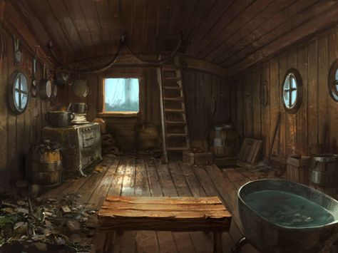 Inside a [Pirate] Ship Pirate Ship Interior, Old Pirate Ship, Pirate Ship Bedroom, Old Pirate, Ship Interior, Interior Concept Art, San Fransokyo, Pirate Room, Captains Quarters