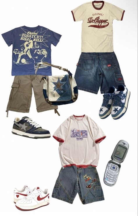 Men’s Summer Outfits Y2k, 90s Clothing Style, Silly Outfits, Vetements Shoes, Silly Clothes, Funky Outfits, Swaggy Outfits, Really Cute Outfits, Casual Style Outfits