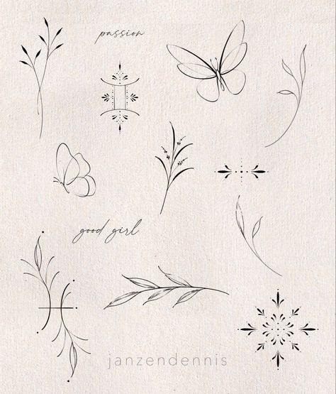 Simplistic Finger Tattoos, Leaf Designs Drawing, Minimal Leaves Tattoo, Delicate Celestial Tattoo, 3 Inch Fine Line Tattoo, Single Line Vine Tattoo, August Leo Tattoo, Small Delicate Butterfly Tattoo, Tiny Holiday Tattoo