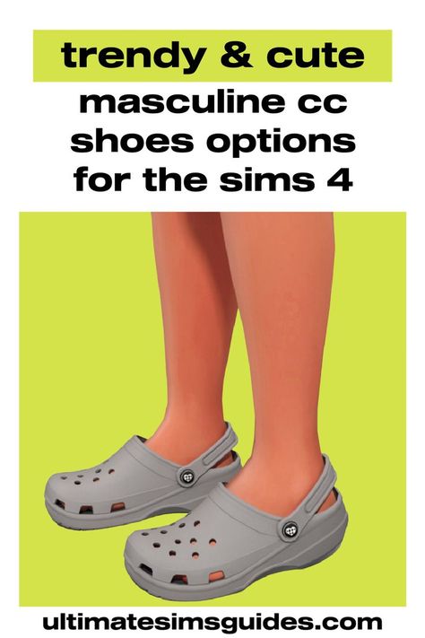 Shoes are known to make the outfit and these sims 4 cc shoes are going to change your life. These are trendy, fun and stylish sims 4 custom content shoes that'll just improve the outfit. Male Cc Shoes, Crocs Sims 4, Sims 4 Crocs Cc, Sims 4 Custom Content Shoes, Sims 4 Men Shoes, Sims 4 Male Cc Shoes, Sims 4 Cc Male Shoes, Storm Comic, Sims 4 Male