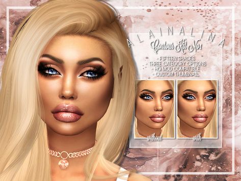 Sims Cc Makeup, Dewy Face, Skin Highlighter, Blush Face, Embellished Bodysuit, Female Sims, Makeup Contour, Makeup Cc, Sims 4 Cc Makeup