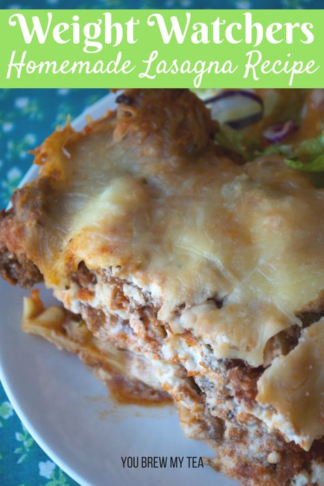 Skinnytaste Pasta, Ww Lasagna, Ww Casseroles, Weight Watchers Lasagna, Best Weight Watchers Recipes, Weight Watchers Dinners, Weight Watchers Lunch, Homemade Lasagna Recipes, Weigh Watchers