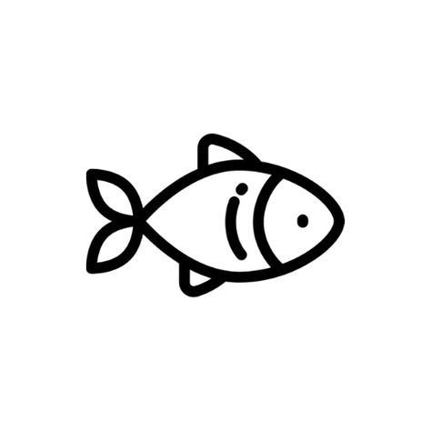 Fish Tattoo Simple Minimalist, Small Fish Drawing Easy, Simple Fish Tattoo Design, Simple Fish Drawings, Tiny Fish Drawing, Fish Outline Tattoo, Small Fish Drawing, Fish Drawings Easy, Fish Simple Drawing