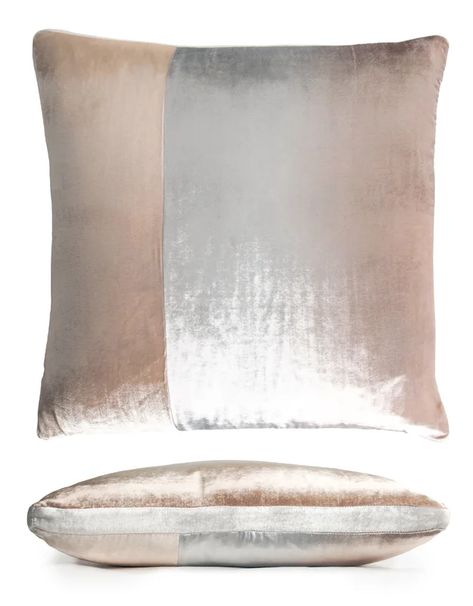 Kevin O'Brien Studio Color Block Square Pillow Cover & Insert | Wayfair Colorblock Pillow, Ombre Velvet, Pillow Inspiration, Modern Pillow, Studio Color, Velvet Pillow, Block Pattern, Velvet Color, Boho Chic Decor