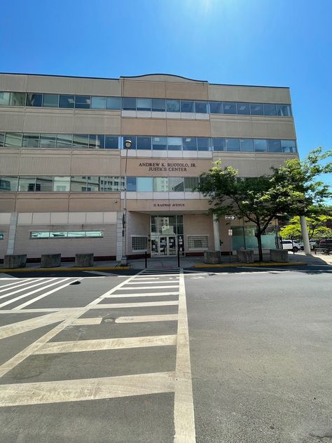 Entryway of Union County Justice Center in Elizabeth, New Jersey. Hudson County, Union County, Jersey City, New Jersey, Entryway, House Styles, Photography