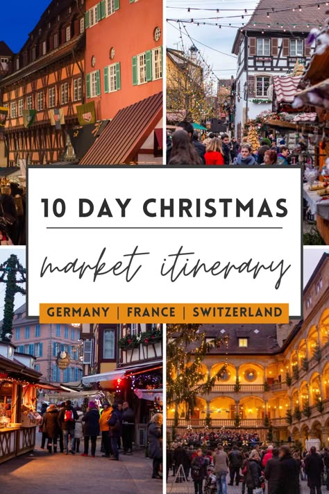 Get this free detailed Europe Christmas market itinerary! Travel through Germany, France, and Switzerland - visit markets in castles, cute villages, and cities. This is the perfect itinerary for anyone wanting to see a variety of markets in 10 days. Christmas Market Itinerary, Christmas Market Food, Best European Christmas Markets, Cologne Christmas Market, Europe Christmas, Christmas Markets Germany, Christmas In Germany, German Christmas Markets, Christmas In Europe