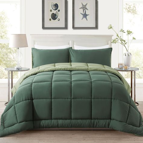 Green bed sheets