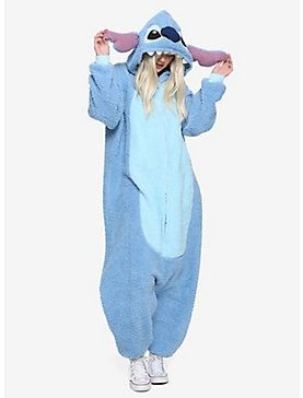 Disney Lilo & Stitch Sherpa Stitch Union Suit, Lilo And Stitch Onesie, Preppy Stitch, Stitch Merch, Winter Pijama, Pijama Stitch, Stitch Onesie, Stitch Bday, Stitch Halloween Costume, Stitch Items