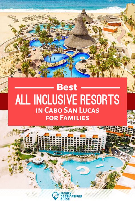 Family trip to Cabo San Lucas? We’re FamilyDestinationsGuide, and we’re here to help: Discover the best family resorts in Cabo San Lucas - so you get lifelong memories! #cabo #cabovacation Best Resorts For Kids, Cabo San Lucas Hotels, Cabo San Lucas Resort, Resorts For Kids, Cabo Resorts, Kid Friendly Resorts, Cabo Vacation, Best Family Resorts, Baby Moon