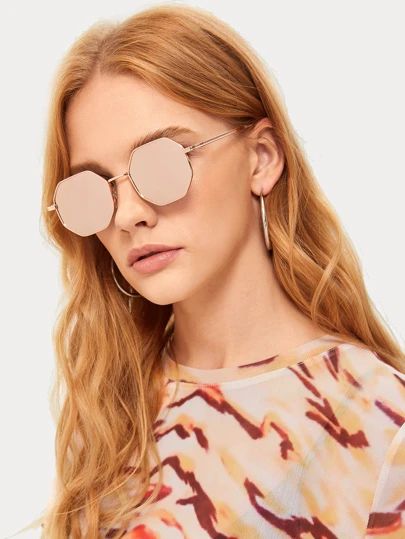 Circular Sunglasses, Oversized Round Sunglasses, Tory Burch Sunglasses, Rose Gold Sunglasses, Frame Mirror, Uv Sunglasses, Loungewear Luxury, Fashion Glasses, Blue Lenses