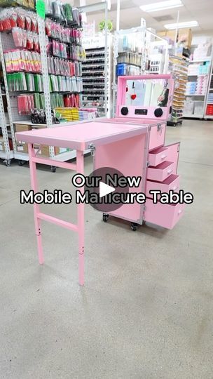 2.9M views · 264K reactions | Mobile Nail Techs! This one is especially made for you! 

Here’s why you need our new Mobile Manicure Table

1️⃣ Foldable Nail Table
2️⃣ Lots of storage for easy organizing 
3️⃣ Built-In speakers for your enjoyment

Available in pink and black. 

Come shop at any of our convenient locations no license required in Margate, Kendall, Boynton Beach, and Pembroke Pines. Shop with us online anytime at

Www.TheStudioSupply.com 

#nailsupply #nailsupplies #nailtech #nailsnailsnails #mobilenailtech | The Studio Nail & Beauty Supply | Megan Thee Stallion · Mamushi (feat. Yuki Chiba) Nail Desk Organization, Nail Supply Organization Ideas, Nail Tech Table, Yuki Chiba, Nail Desk, Mobile Nails, Nail Table, Thee Stallion, Manicure Table