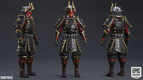 ArtStation - Fortnite- Shogun Skin., Jiankang Li Shogun Armor, Samurai Character, Dragon Samurai, Godzilla Toys, Mask Printable, Medieval Japan, Space Project, Samurai Tattoo Design, Recent Anime