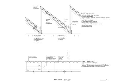 Gallery of Polygon Gallery / Patkau Architects - 18 Sawtooth Roof Detail, Patkau Architects, Sawtooth Roof, Construction Details Architecture, Architecture Structure, Music Study, Arc Design, Steel Roofing, Roof Architecture