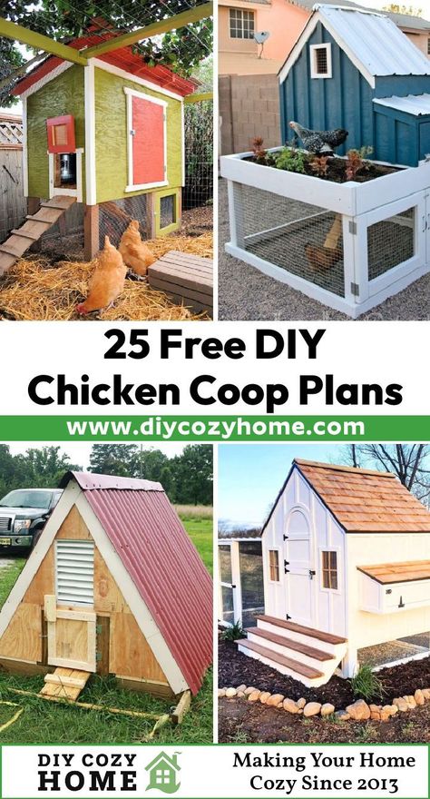 Chicken House Blueprints, Chicken Coop Simple Diy, Chicken Coops Diy Plans, Cheap Chicken Coop Diy Simple, Chicken Coop House Ideas, Easy Coop Ideas, Homestead Chicken Coop Ideas, Small Diy Chicken Coop Ideas, Simple Chicken Coop Designs Diy