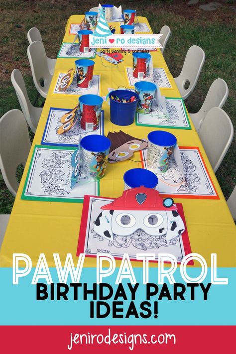 Paw Patrol Birthday Activity, Cricut Paw Patrol Birthday, 2nd Birthday Party Paw Patrol Boy, Paw Patrol Themed Birthday Party Boy, Chase Paw Patrol Birthday Party Ideas, Chase Birthday Party Paw Patrol, Paw Patrol Kids Party, Paw Patrol Party Activities For Kids, Paw Patrol Birthday Decoration Ideas