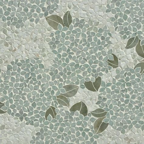 MOSAHYDRAN-FDWJ Marble Floor Pattern, Waterjet Mosaic Tile, Green Polish, Floor Texture, Mosaic Design, Mosaic Decor, Grout Color, Mosaic Flooring, Marble Tiles