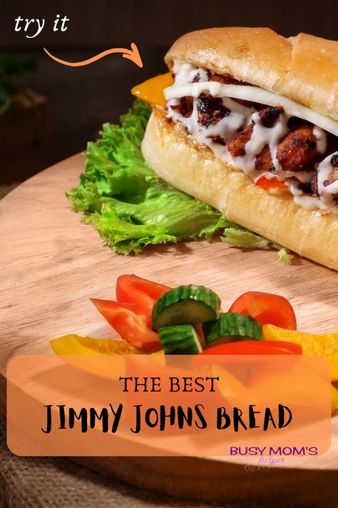 Making your own Jimmy Johns bread is easier than you think! This copycat recipe will give you the same delicious results as the restaurant version. You'll never go back to buying it again! Copycat Jimmy Johns Bread, Jimmy John’s Bread Recipe, Jimmy Johns Bread Recipe, Jimmy Johns Italian Sub Recipe, Jimmy Johns Bread, Hoagie Roll Recipe, Wheat Bread Recipe, Jimmy Johns, Bread At Home