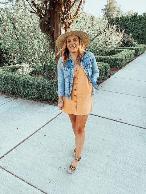 Outfit inspo for spring, summer outfit ideas, pink lily, sun hat, leopard espadrilles spring styles sundress Outfit Inspo For Spring, Outfit Ideas Pink, Dress Denim Jacket, Leopard Espadrilles, Spring Styles, Denim Jacket With Dress, Summer Outfit Ideas, Dress Denim, Pink Lily