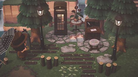 𝚐 ☾ on Twitter: "Rainy days at the post office ✉️… " Cottage Core Animal Crossing, Cottagecore Ideas, Cottagecore Animal Crossing, Cottagecore Forest, Dark Cottage Core, Fall Cottagecore, Bear Island, Motif Acnl, Dark Acadamia