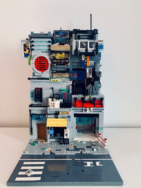 Lego Cyberpunk City, Lego Coruscant, Cyberpunk Apocalypse, Lego Sci Fi, Lego Cyberpunk, Lego Ninjago City, Lego Moc Ideas, Lego House Ideas, Ninjago City