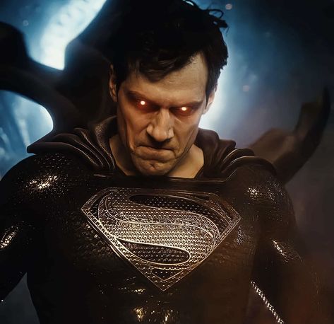 Dark Superman, Superman Black Suit, Henry Cavill Man Of Steel, Zack Snyder Justice League, Zack Snyder's Justice League, Dc Aesthetic, Superman Pictures, Superman Henry Cavill, Henry Cavill Superman