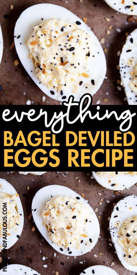 If you're looking for easy appetizer ideas, flip the script on traditional deviled eggs and make these flavorful Everything Bagel Deviled Eggs instead! 🥯🥚 Breakfast Deviled Eggs Recipe, Everything Bagel Deviled Eggs, Deviled Egg Presentation Ideas, Deviled Eggs Presentation, Brunch Deviled Eggs, Boursin Deviled Eggs, Everything Bagel Dip Recipe, Creative Deviled Eggs, Unique Deviled Eggs Recipe