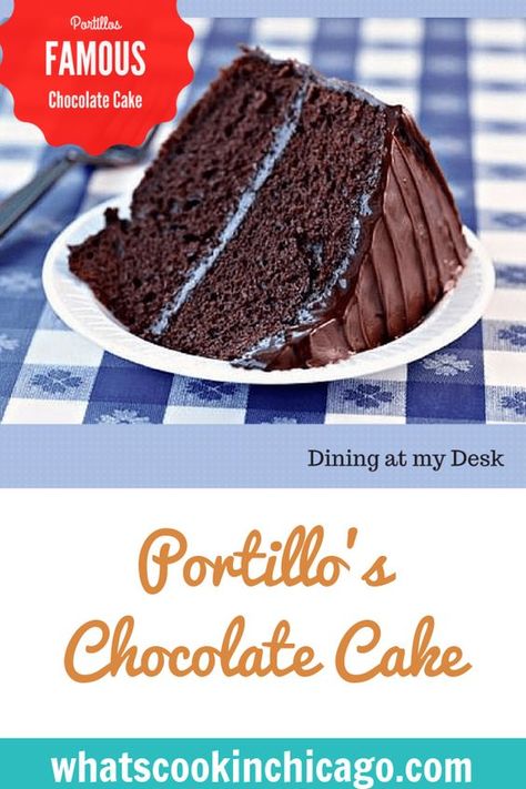 Portillos Copycat Recipes, Copycat Portillos Chocolate Cake, Portillos Cake, Portillos Chocolate Cake Shake, Portillos Chocolate Cake Recipe, Chocolate Birthday Cake Ideas, Portillos Chocolate Cake, Chocolate Cake Shake, Baking Necessities