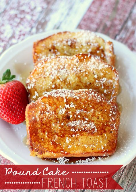 We might never go back to regular bread. Get the recipe from Lil' Luna.    - Delish.com Orange French Toast Recipe, Pound Cake French Toast, Orange French Toast, Cake French Toast, French Toast Bake Recipe, Orange Baking, Breakfast And Brunch, What's For Breakfast, French Toast Bake