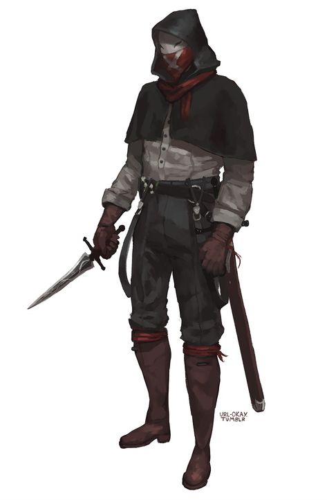 Thief Character Art, Assassin Character Design Male, Dnd Thief, Thief Character Design, Thief Character, Creepy Sketches, Rogue Character, Rogue Assassin, Dnd Elves