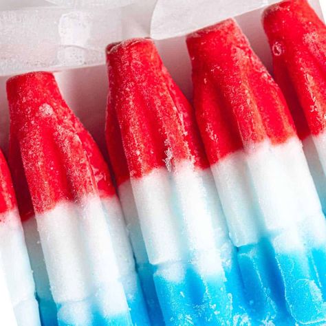 Red White And Blue Ice Cream, Red White Blue Aesthetic, Red White And Blue Aesthetic, 4th Of July Popsicles, Red White Blue Ice Cream, Mexican White Sauce, Red White Blue Popsicle, Red White And Blue Popsicles, Blue Popsicles