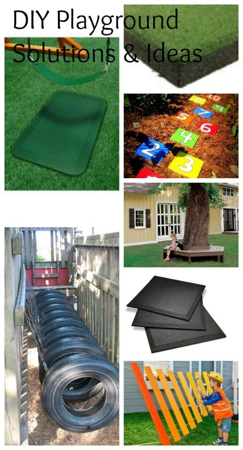 DIY Playground Ideas | Kid Friendly Things to Do.com - Crafts, Recipes, Fun Foods, Party Ideas, DIY, Home & Garden Diy Playground Upgrades, Diy Playground Ideas, Garden Shade Ideas, Playground Upgrade, Garden Ideas Kids, Fairy Garden Ideas For Kids, Backyard Playground Ideas, Garden Ideas For Kids, Playground Mulch