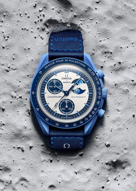 Omega Swatch Moonswatch, Swatch Store, Crosby Beach, Omega X Swatch, Omega X, 19 Days, White Dial, Blue Moon, Good Thoughts