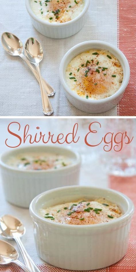 Shirred Eggs, Custard Cup, Hp Sauce, Ramekin Dishes, Baked Egg, Egg Recipe, Cheese Burger, Perfect Brunch, Stomach Problems