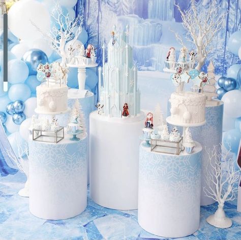 Olaf Birthday Party Decorations, Frozen Theme Party Decorations, Frozen Tea Party, Frozen 3rd Birthday, Winter Wonderland Party Theme, Olaf Birthday, Elsa Birthday Party, Frozen Decorations