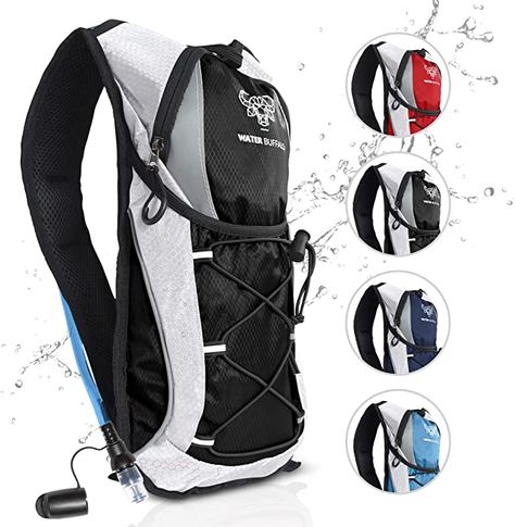 Amazon.com : Water Buffalo Hydration Backpack - Hydration Pack Water Backpack with 2L Hydration Water Bladder - Hydropack Running Backpack 12L - The Essential Water Pack for Hiking, Running, Biking, Ski, and Raves : Sports & Outdoors Running Backpack, Backpack For Hiking, Water Backpack, 2l Water, Hydration Water, Water Bladder, Festival Essentials, Hydration Backpack, Go The Distance