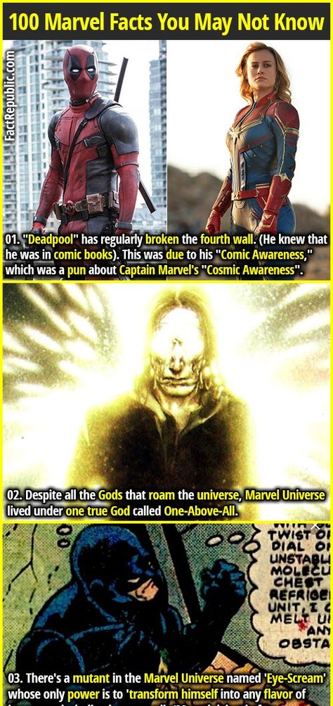 Marvel Powers, Create A Superhero, World History Facts, Superhero Facts, Fact Republic, Astronomy Facts, Marvel And Dc Characters, Marvel Facts, Marvel Superheroes Art